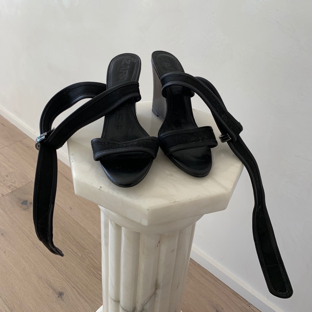 Zara Velcro Wedges